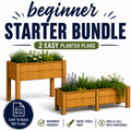Beginner Starter Planter Plans Bundle PDF (2 Pack)