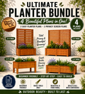 Ultimate Cedar Planter Box PDF Plans (4 Pack Bundle)