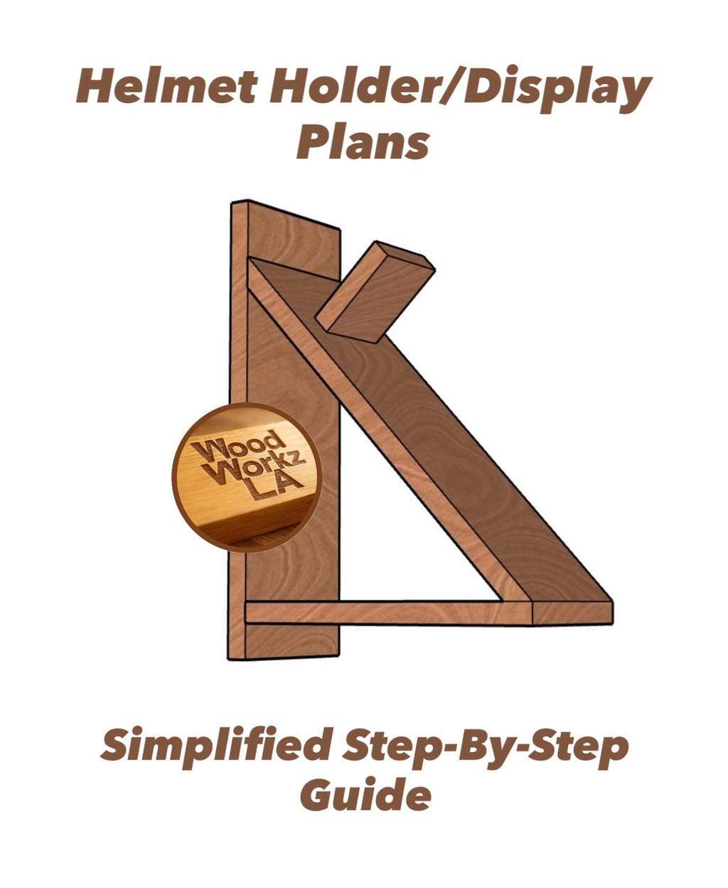 Mounted Motorcycle Helmet Display Plans (PDF Download)