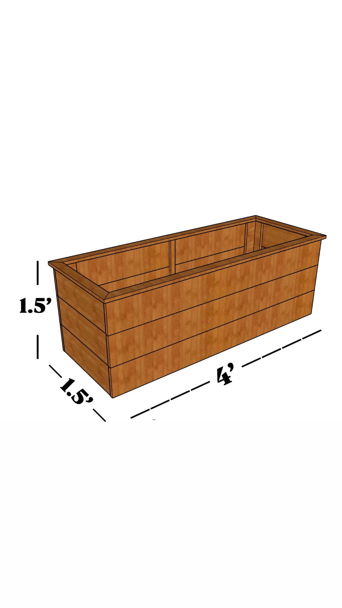 Modern Cedar Planter Box PDF Plans (4 Pack Bundle)