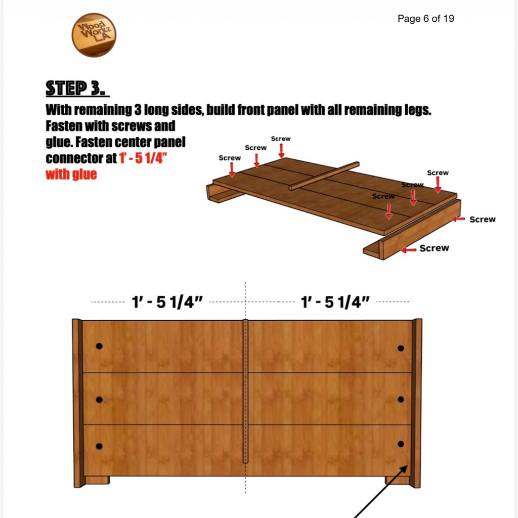 3' x 6' Cedar Lattice/Trellis Planter Box Plans (PDF)