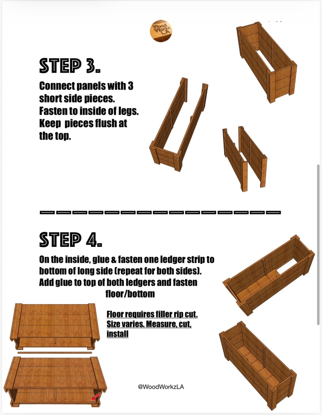 4' x 1' Cedar Planter Box Plans (PDF)