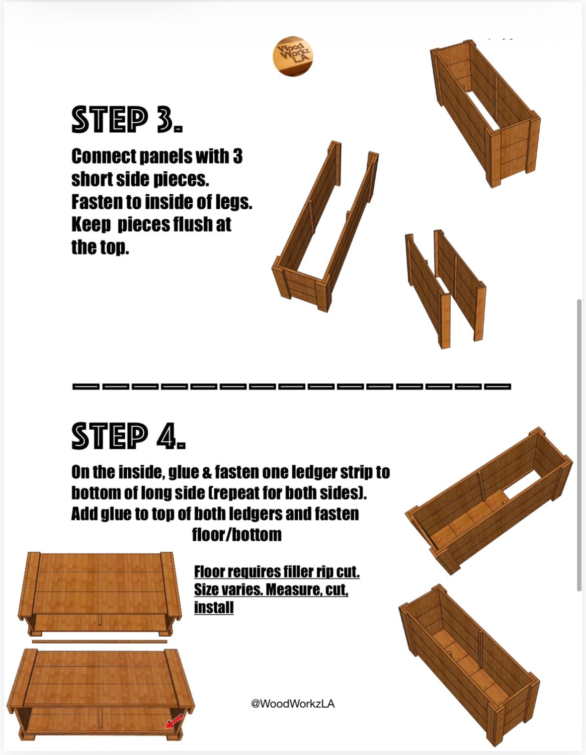 4' x 1' Cedar Planter Box Plans (PDF)