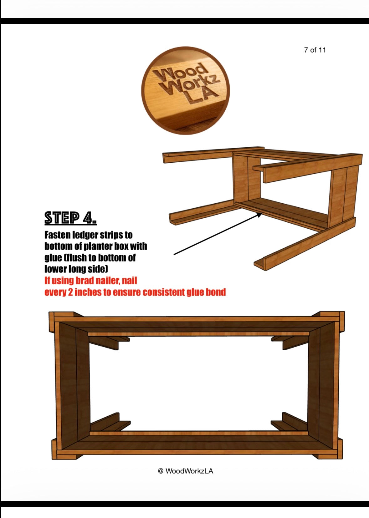 3' x 1.5' Raised Cedar Planter Plans (PDF)