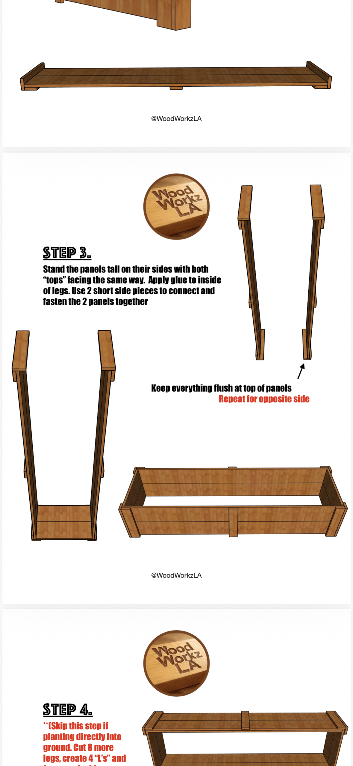 5' x 1.5' Cedar Planter Box Plans (PDF)