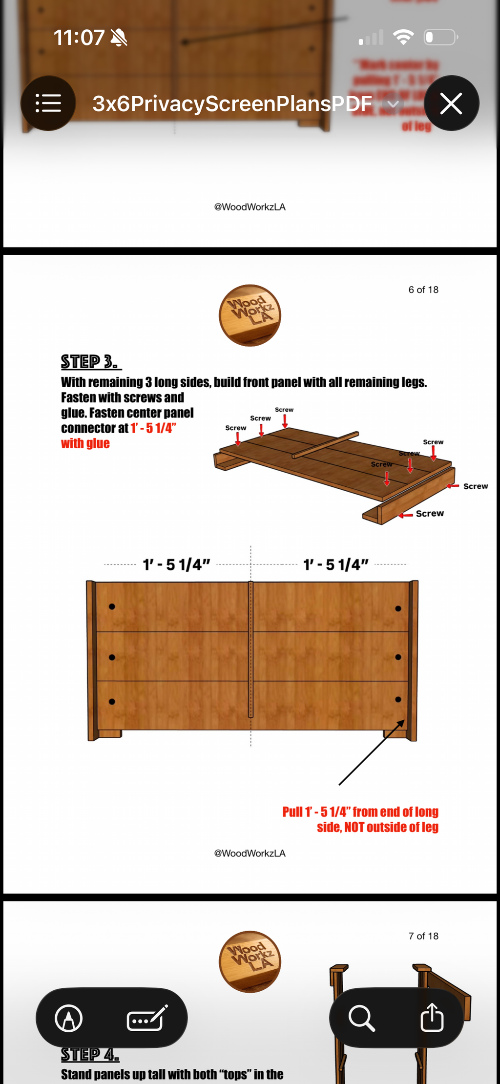 3' x 6' Privacy Screen Planter Plans (PDF)